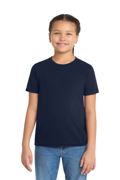 Allmade Youth Tri-Blend Tee - Night Sky Navy - front