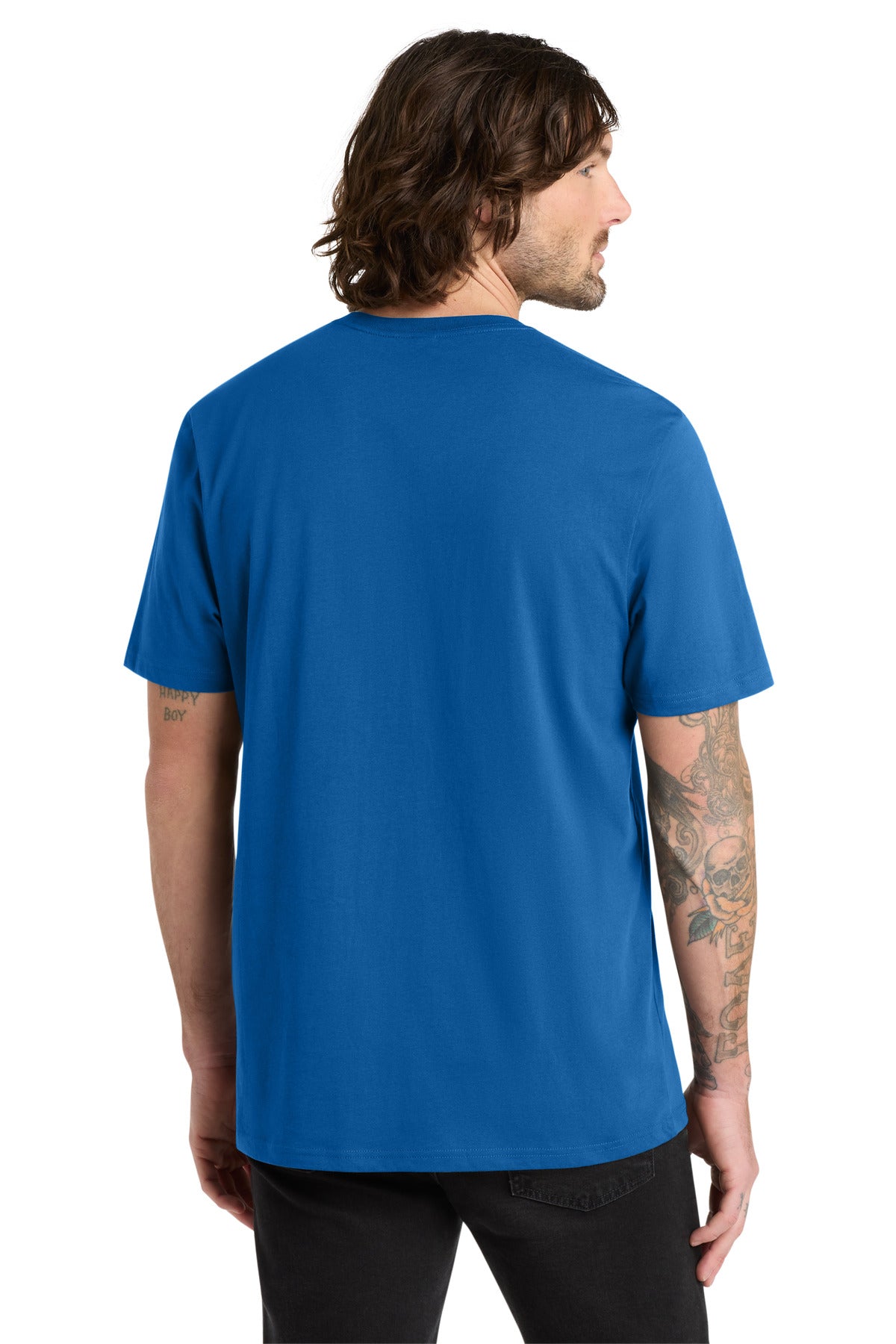 Allmade Unisex Organic Cotton Tee - Beacon Blue - back