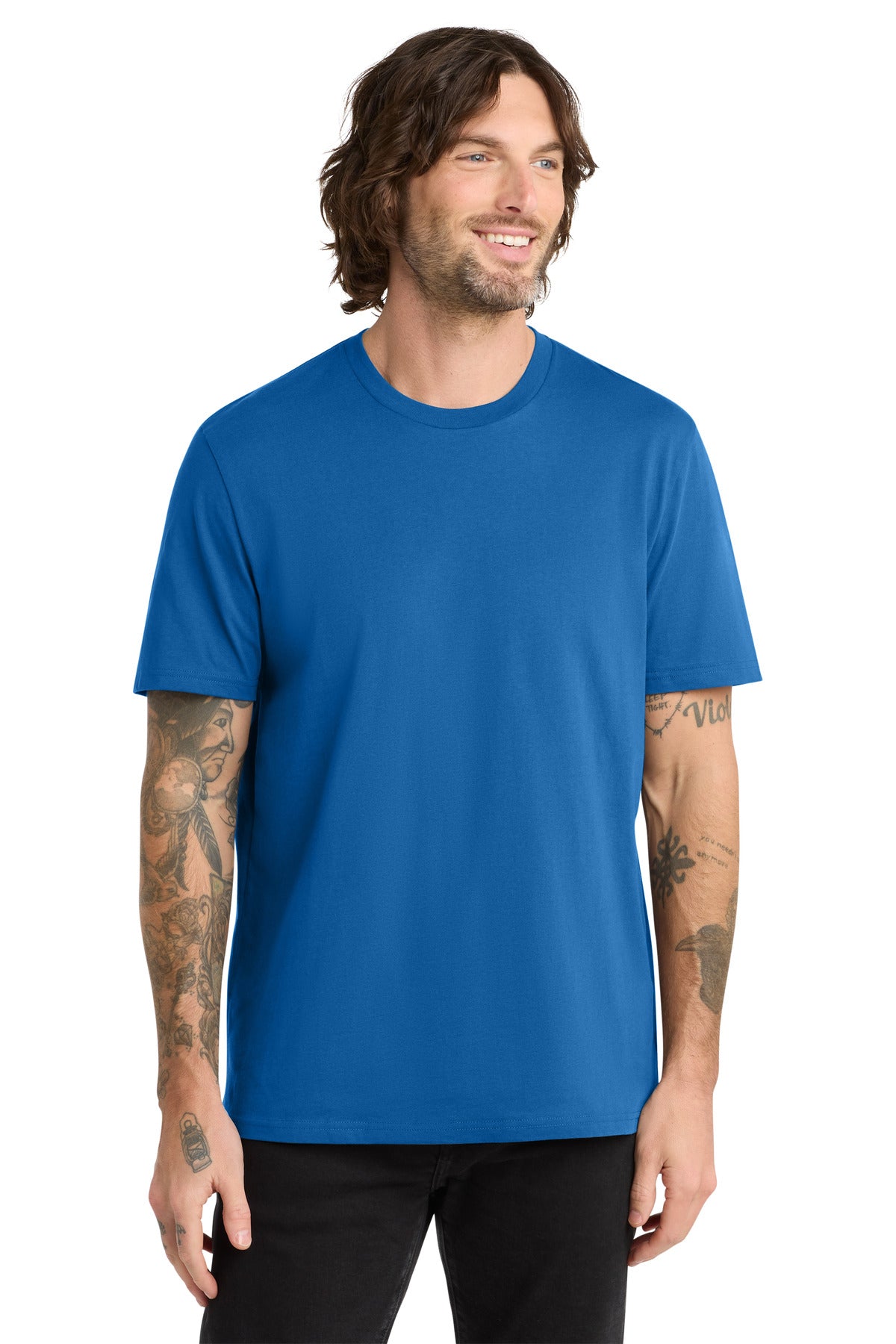 Allmade Unisex Organic Cotton Tee - Beacon Blue - front