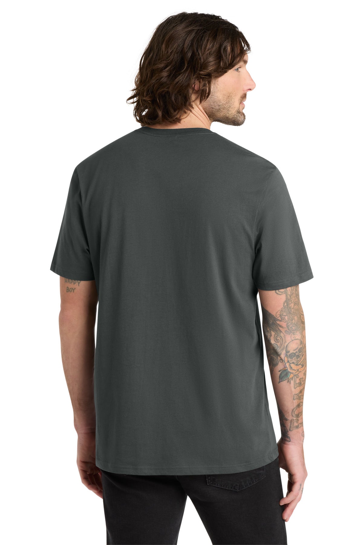 Allmade Unisex Organic Cotton Tee - Terrain Grey - back