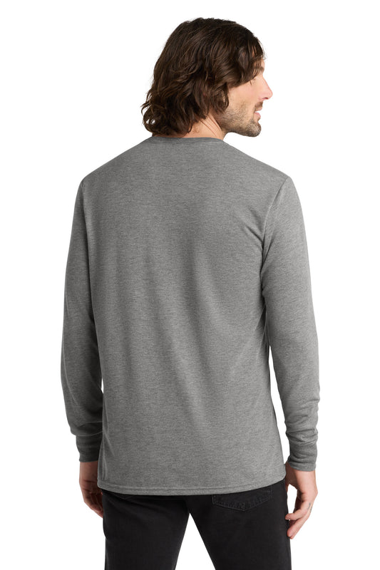 Allmade Unisex Tri-Blend Long Sleeve Tee - Aluminum Grey - back