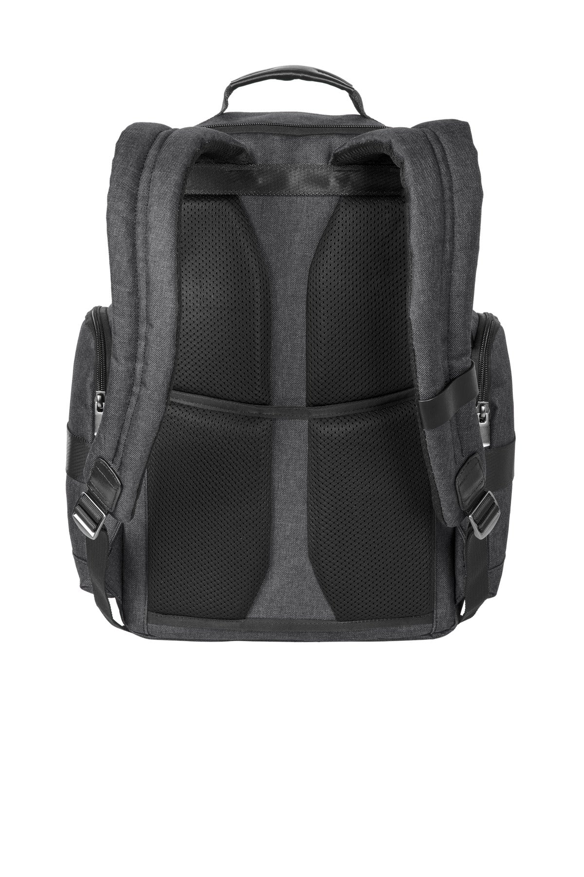 Brooks Brothers Grant Backpack - Heather Grey - flat back