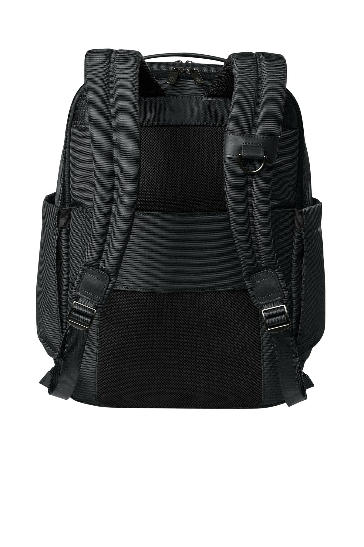 Brooks Brothers Oxford Backpack - Deep Black - flat back