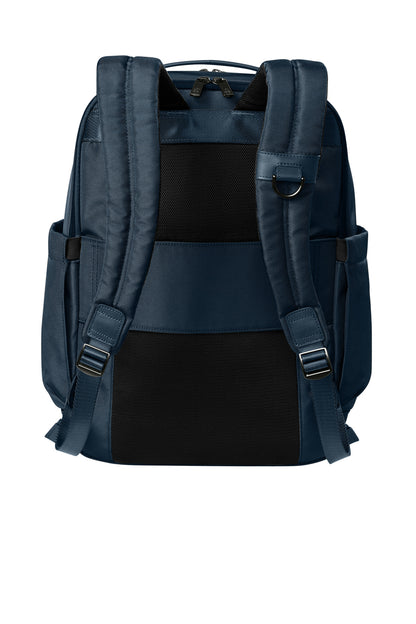 Brooks Brothers Oxford Backpack - Navy Blazer - flat back