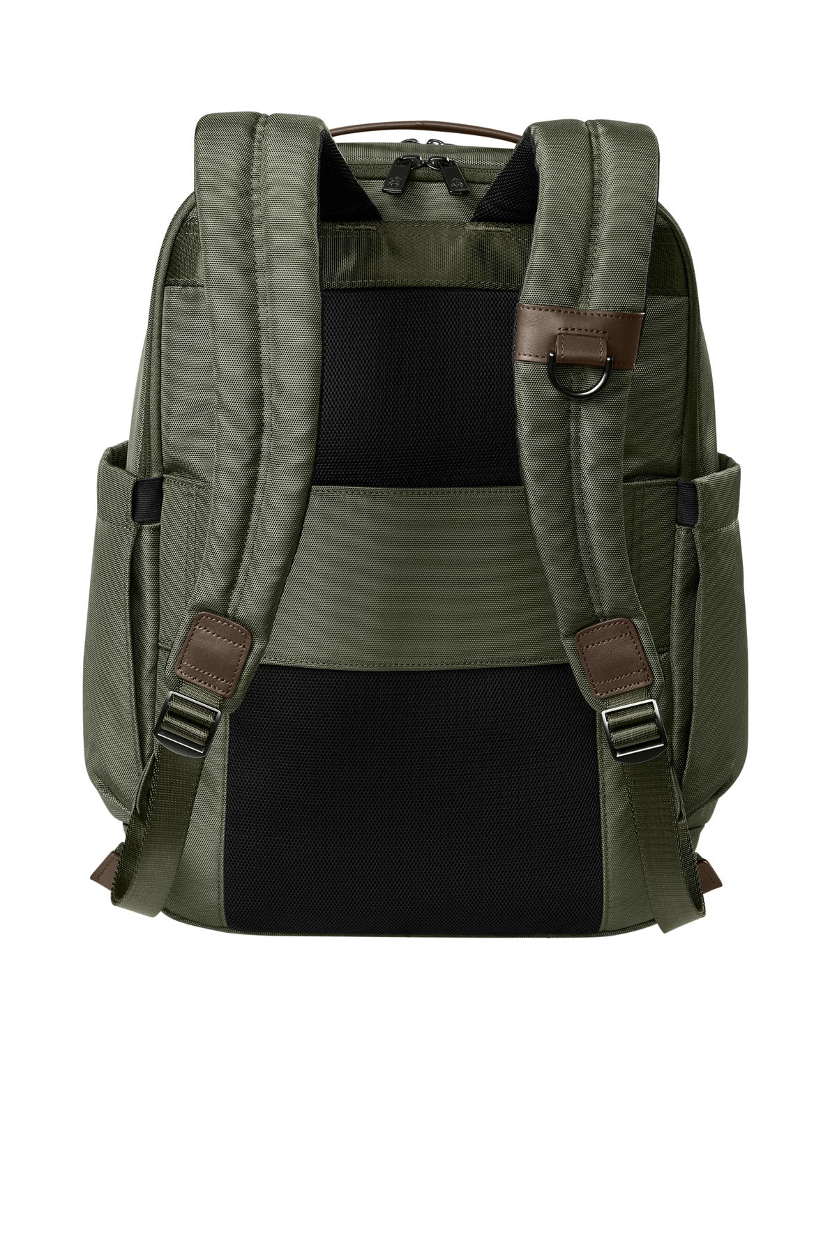 Brooks Brothers Oxford Backpack - Noble Green - flat back