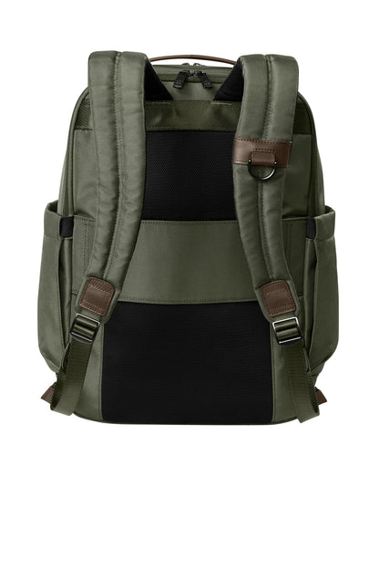 Brooks Brothers Oxford Backpack - Noble Green - flat back