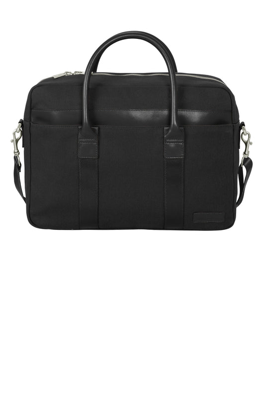 Brooks Brothers Wells Briefcase - Black - front