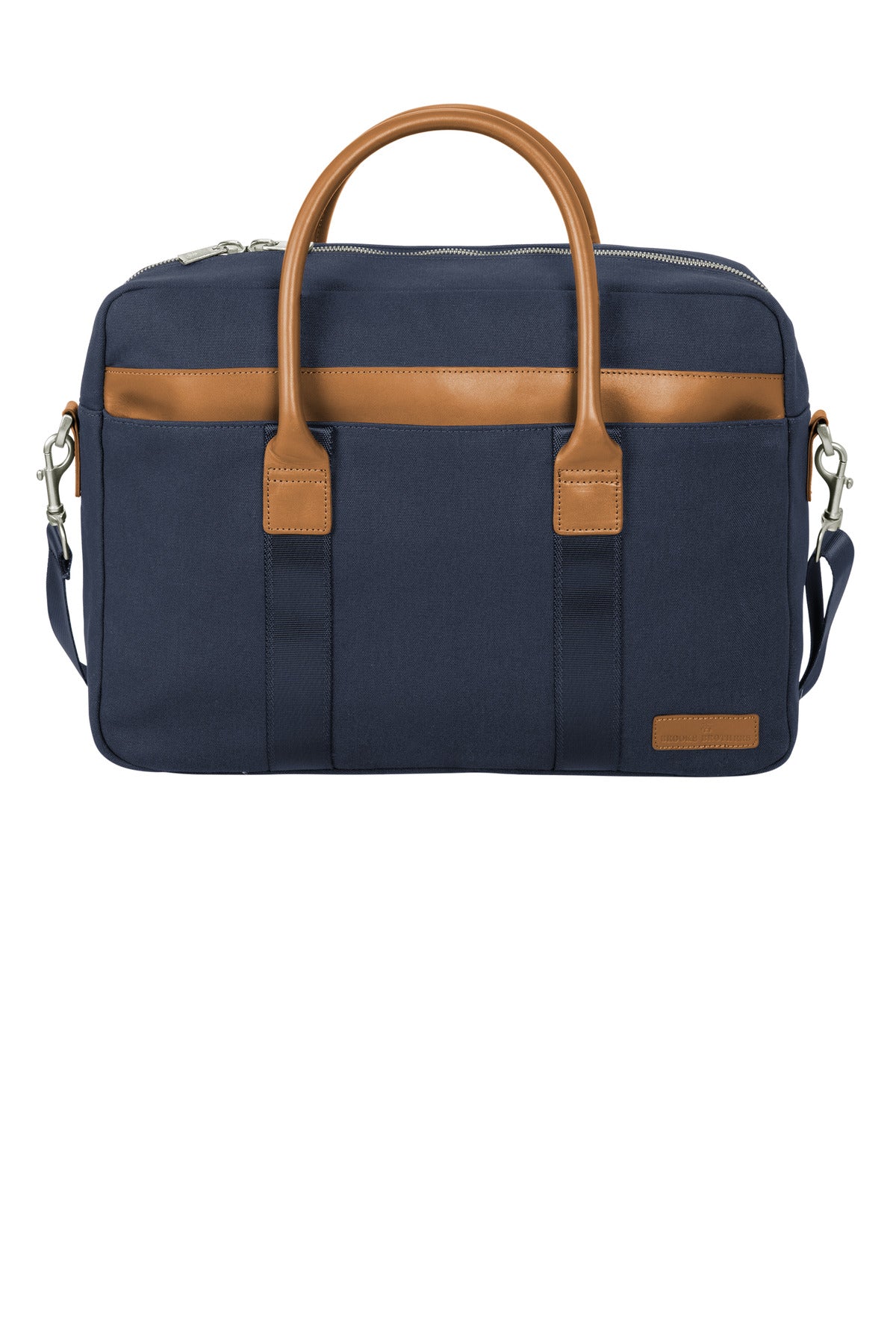 Brooks Brothers Wells Briefcase - Navy Blazer - front