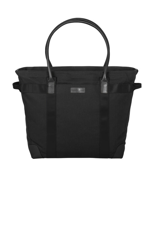 Brooks Brothers Wells Laptop Tote - Black - front