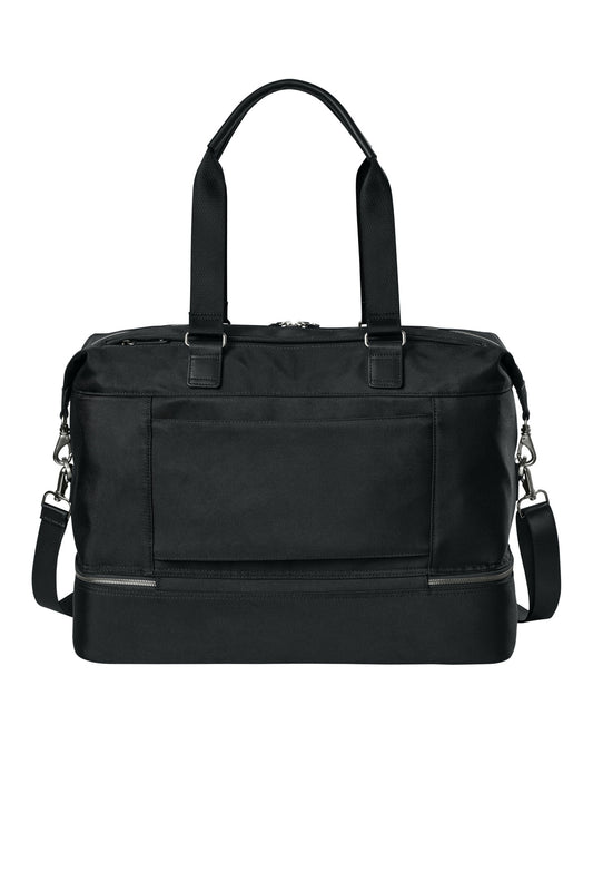 Brooks Brothers Oxford Weekender - Deep Black - flat back