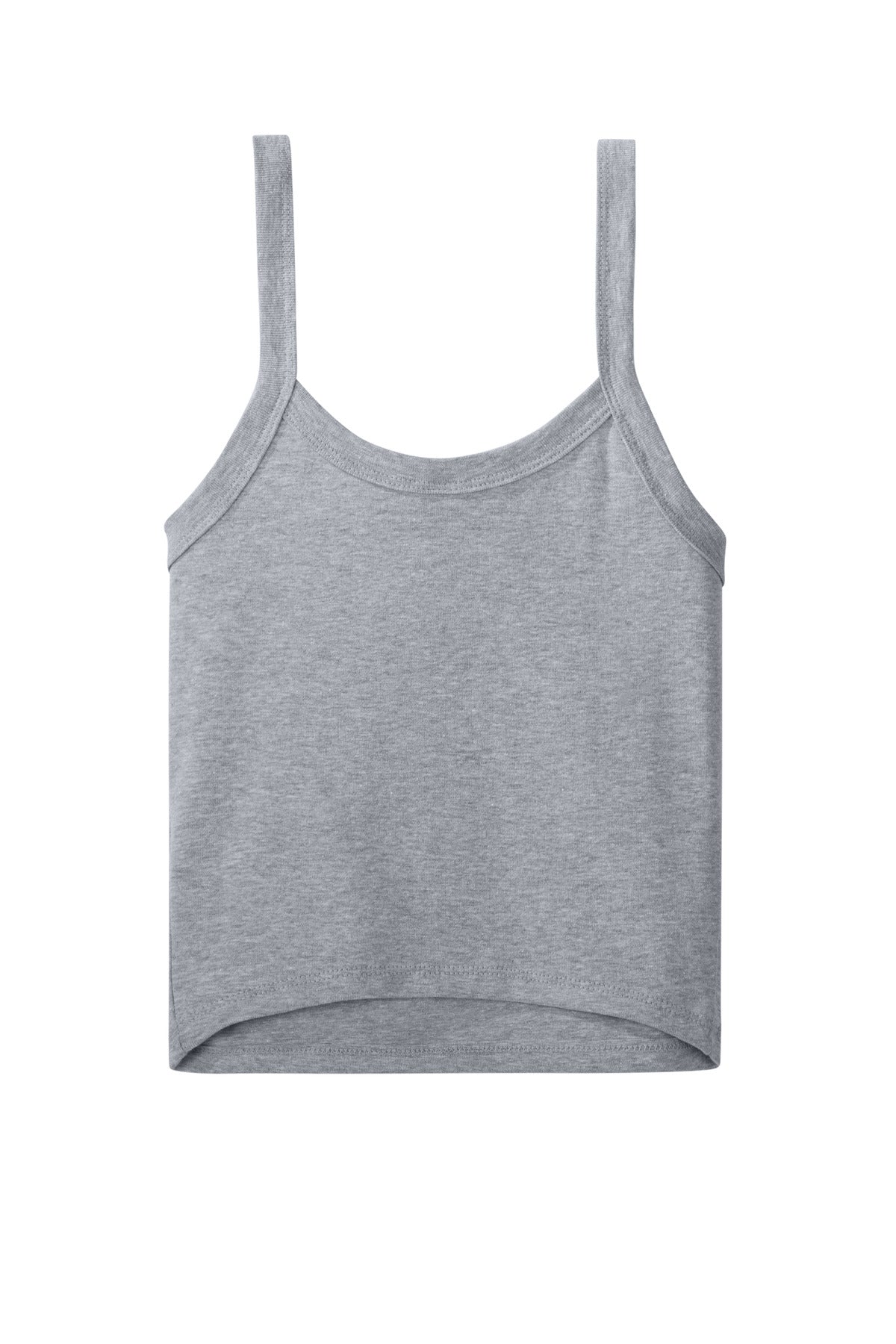 BELLA+CANVAS Women's Micro Rib Spaghetti Strap Tank - Athletic Heather - flat back