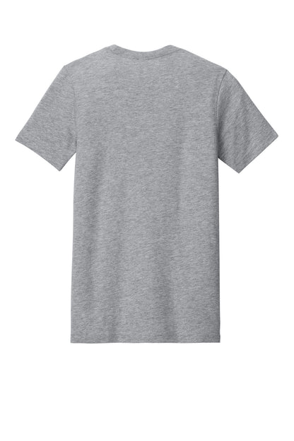 BELLA+CANVAS Unisex Heather CVC Short Sleeve Tee - Athletic Heather - flat back