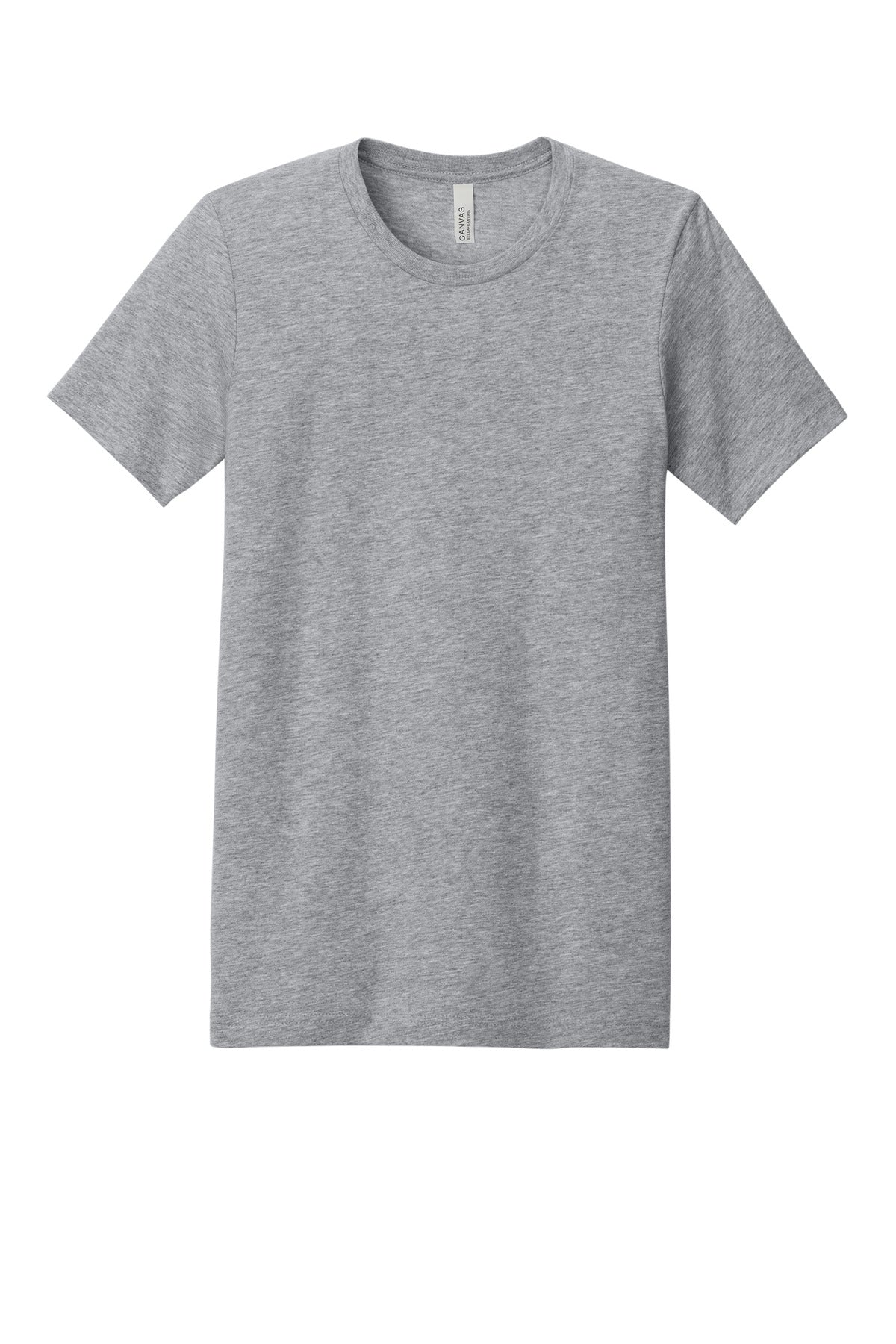 BELLA+CANVAS Unisex Heather CVC Short Sleeve Tee - Athletic Heather - flat front