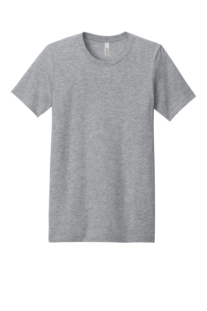 BELLA+CANVAS Unisex Heather CVC Short Sleeve Tee - Athletic Heather - flat front