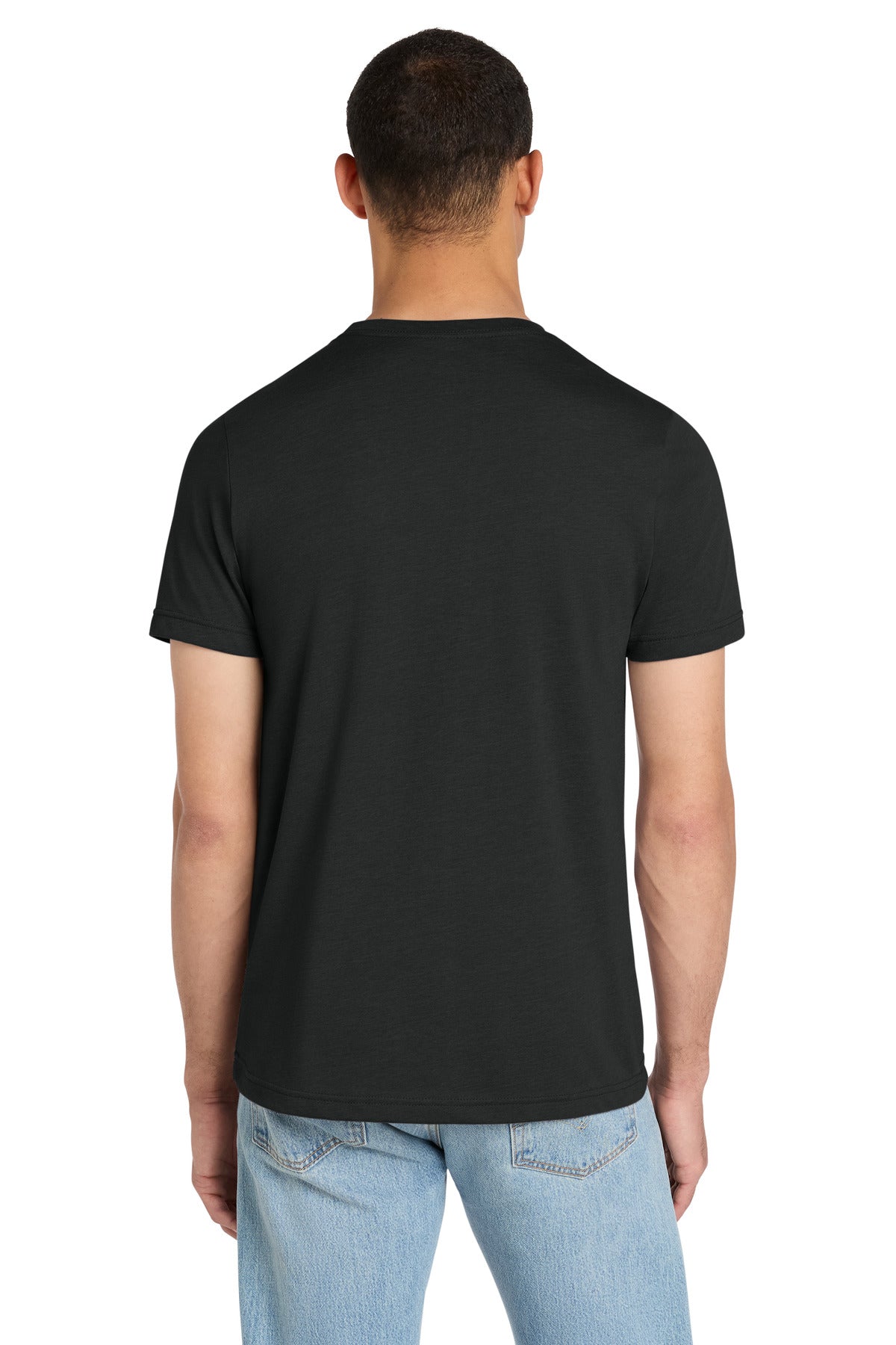 BELLA+CANVAS Unisex Heather CVC Short Sleeve Tee - Black Heather - back
