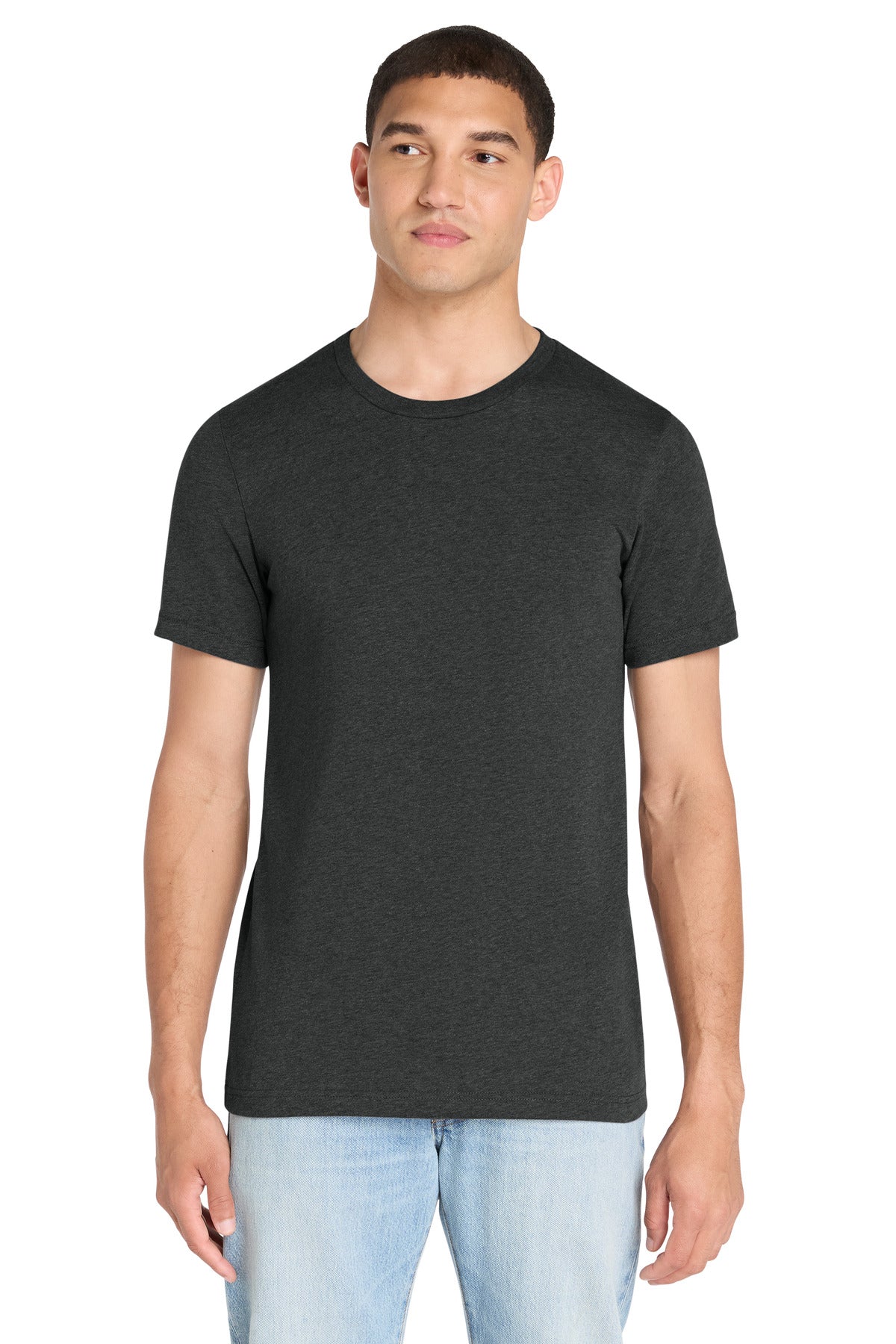 BELLA+CANVAS Unisex Heather CVC Short Sleeve Tee - Dark Grey Heather - front