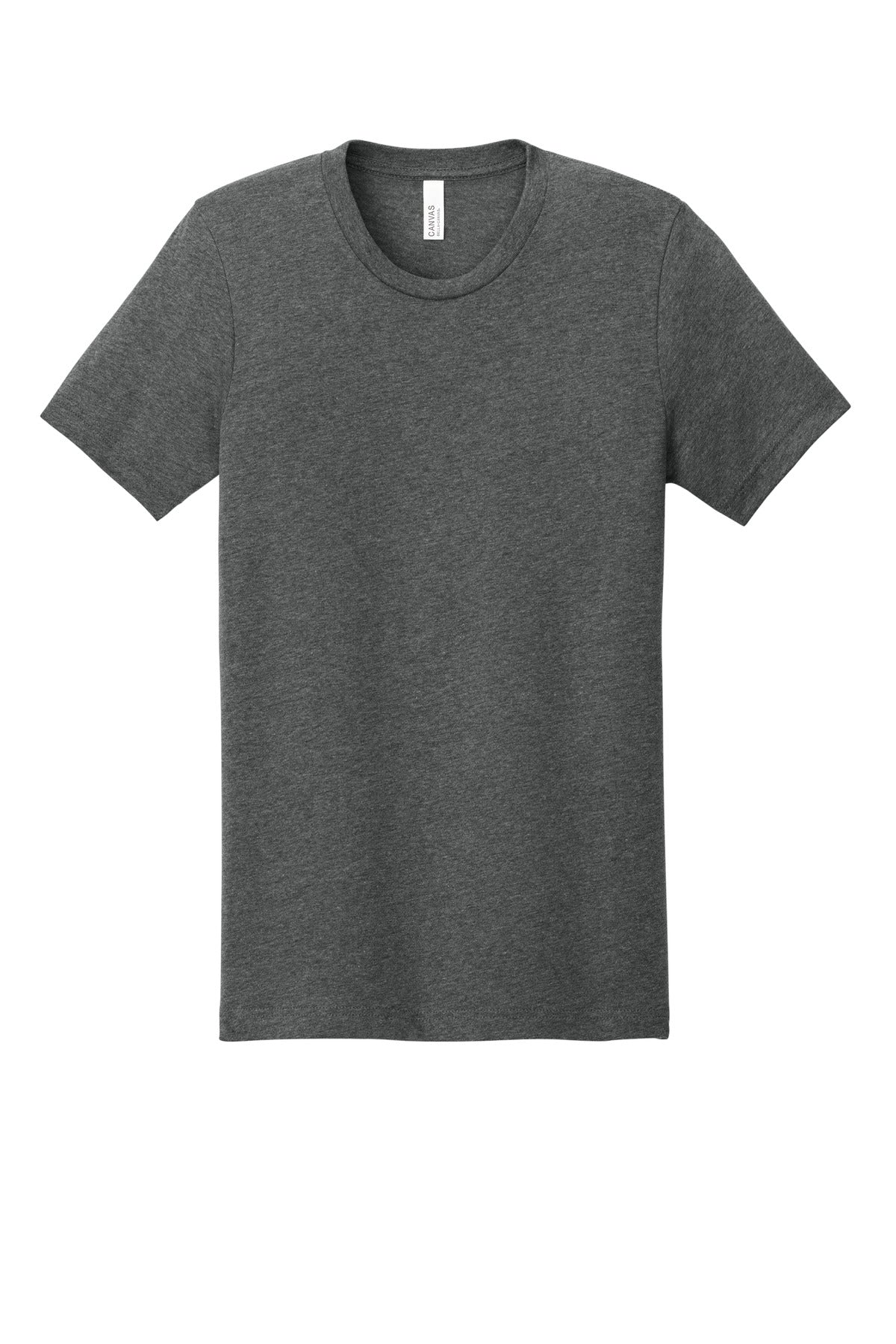BELLA+CANVAS Unisex Heather CVC Short Sleeve Tee - Deep Heather - flat front