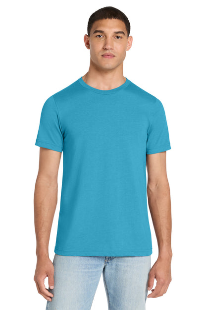BELLA+CANVAS Unisex Heather CVC Short Sleeve Tee - Heather Aqua - front