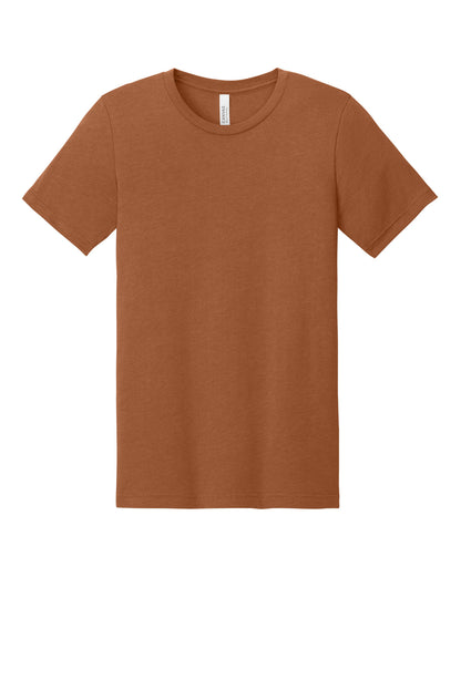 BELLA+CANVAS Unisex Heather CVC Short Sleeve Tee - Heather Autumn - flat front