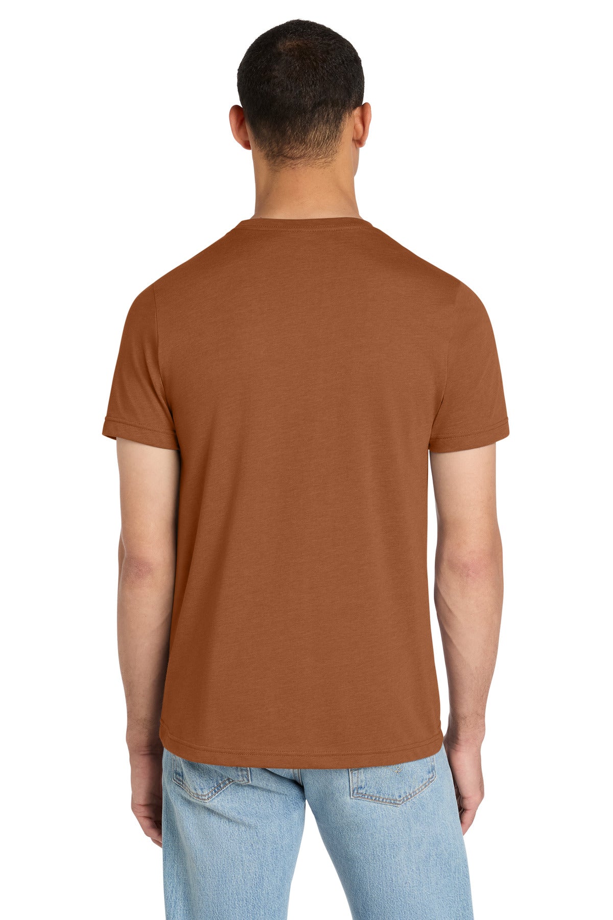 BELLA+CANVAS Unisex Heather CVC Short Sleeve Tee - Heather Autumn - back