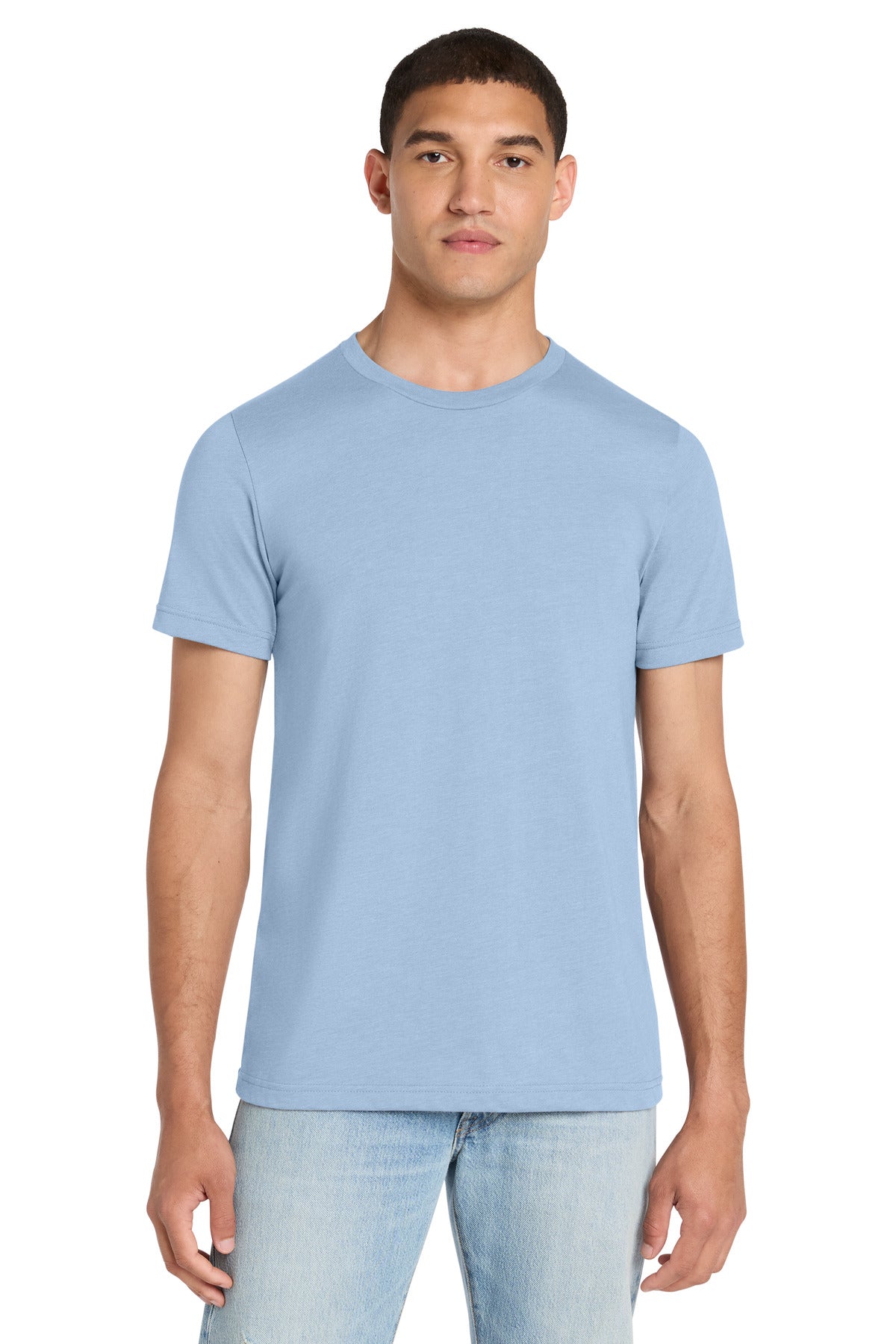 BELLA+CANVAS Unisex Heather CVC Short Sleeve Tee - Heather Baby Blue - front