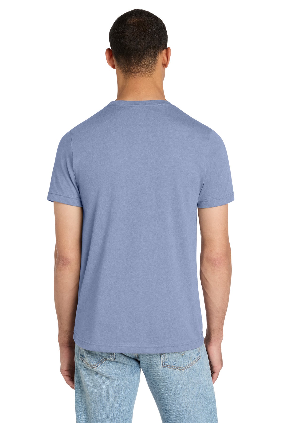 BELLA+CANVAS Unisex Heather CVC Short Sleeve Tee - Heather Blue - back