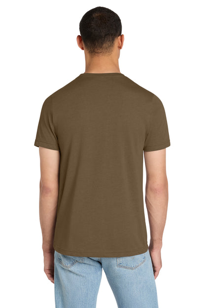 BELLA+CANVAS Unisex Heather CVC Short Sleeve Tee - Heather Brown - back
