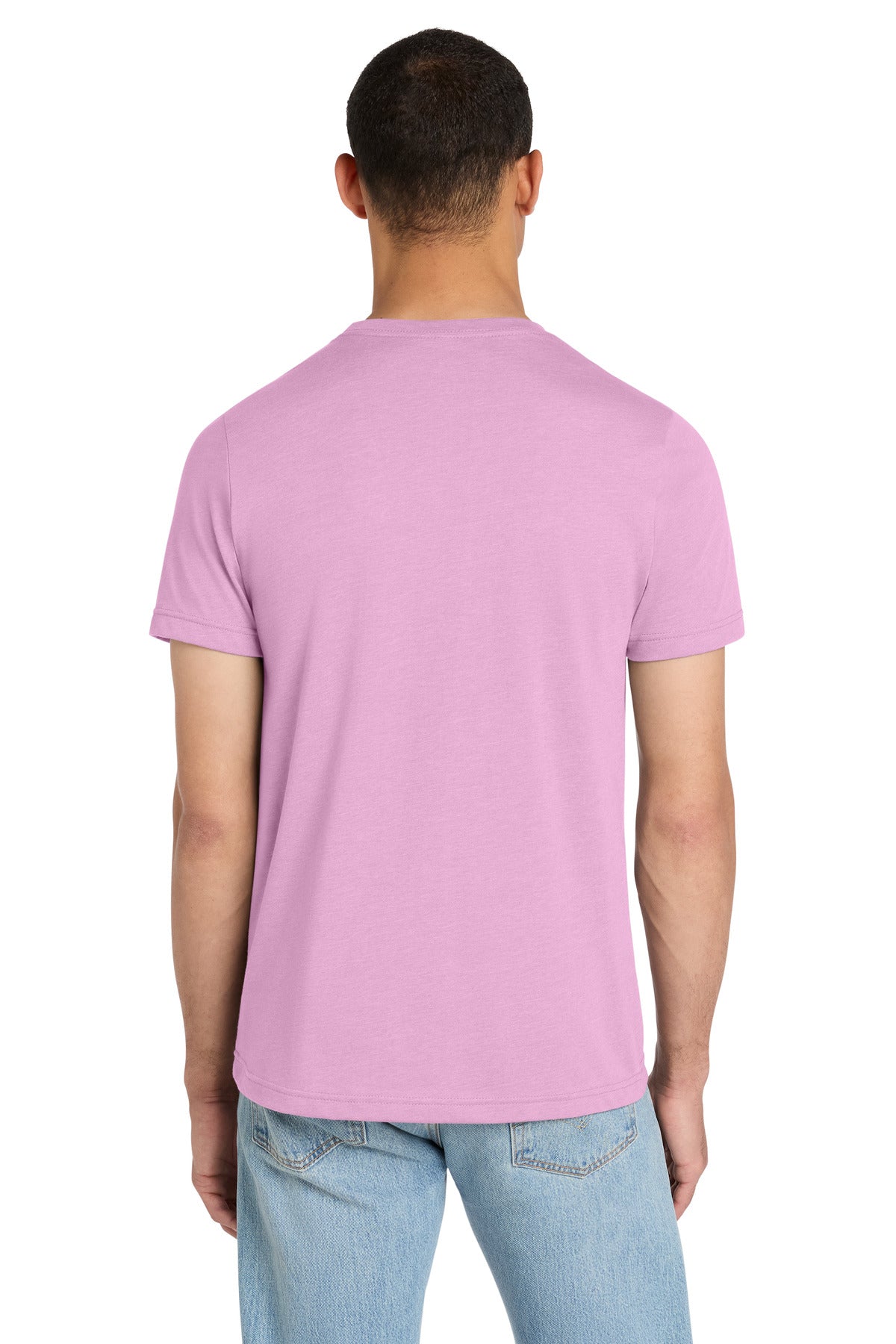 BELLA+CANVAS Unisex Heather CVC Short Sleeve Tee - Heather Bubble Gum - back