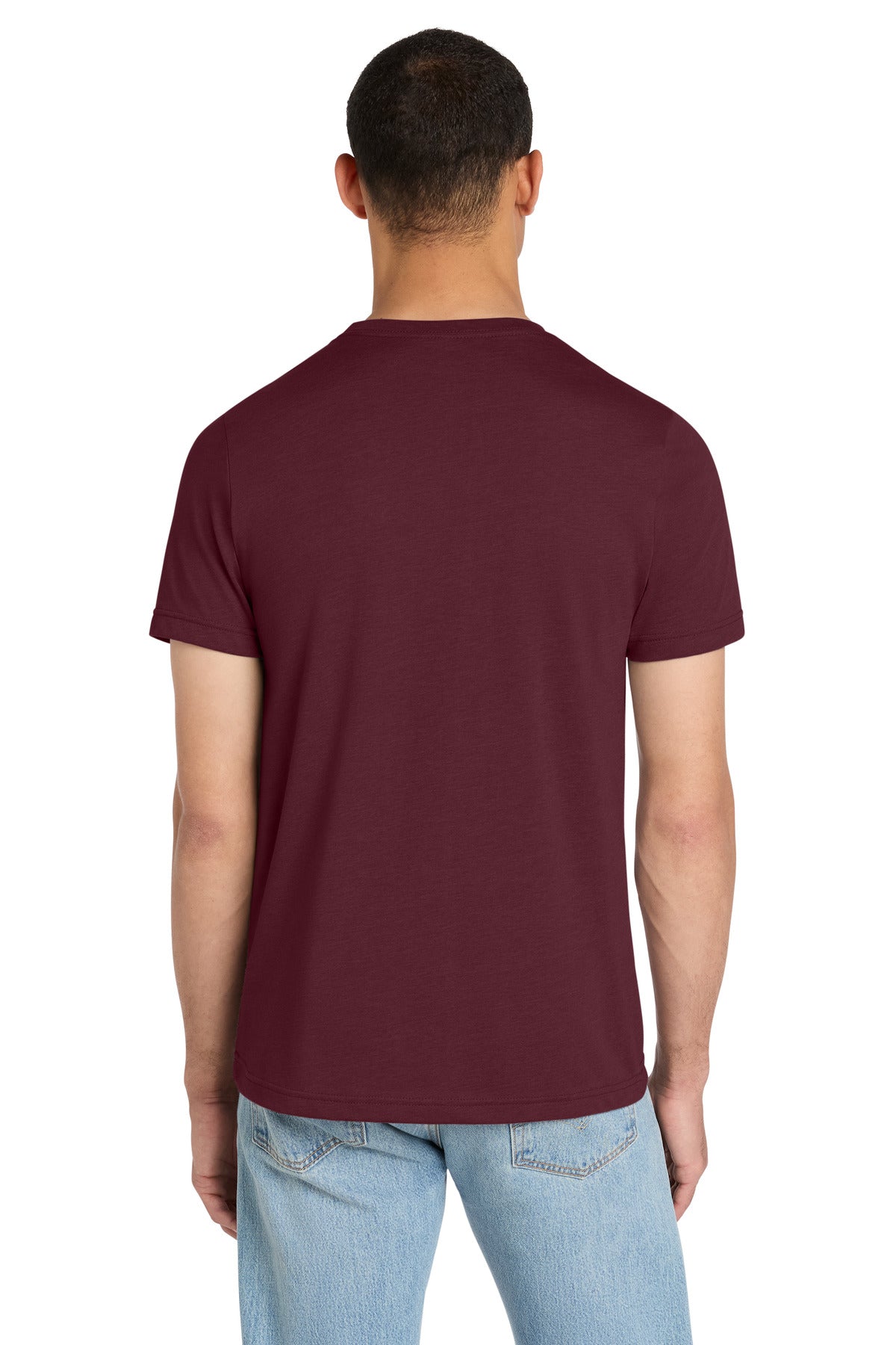 BELLA+CANVAS Unisex Heather CVC Short Sleeve Tee - Heather Cardinal - back