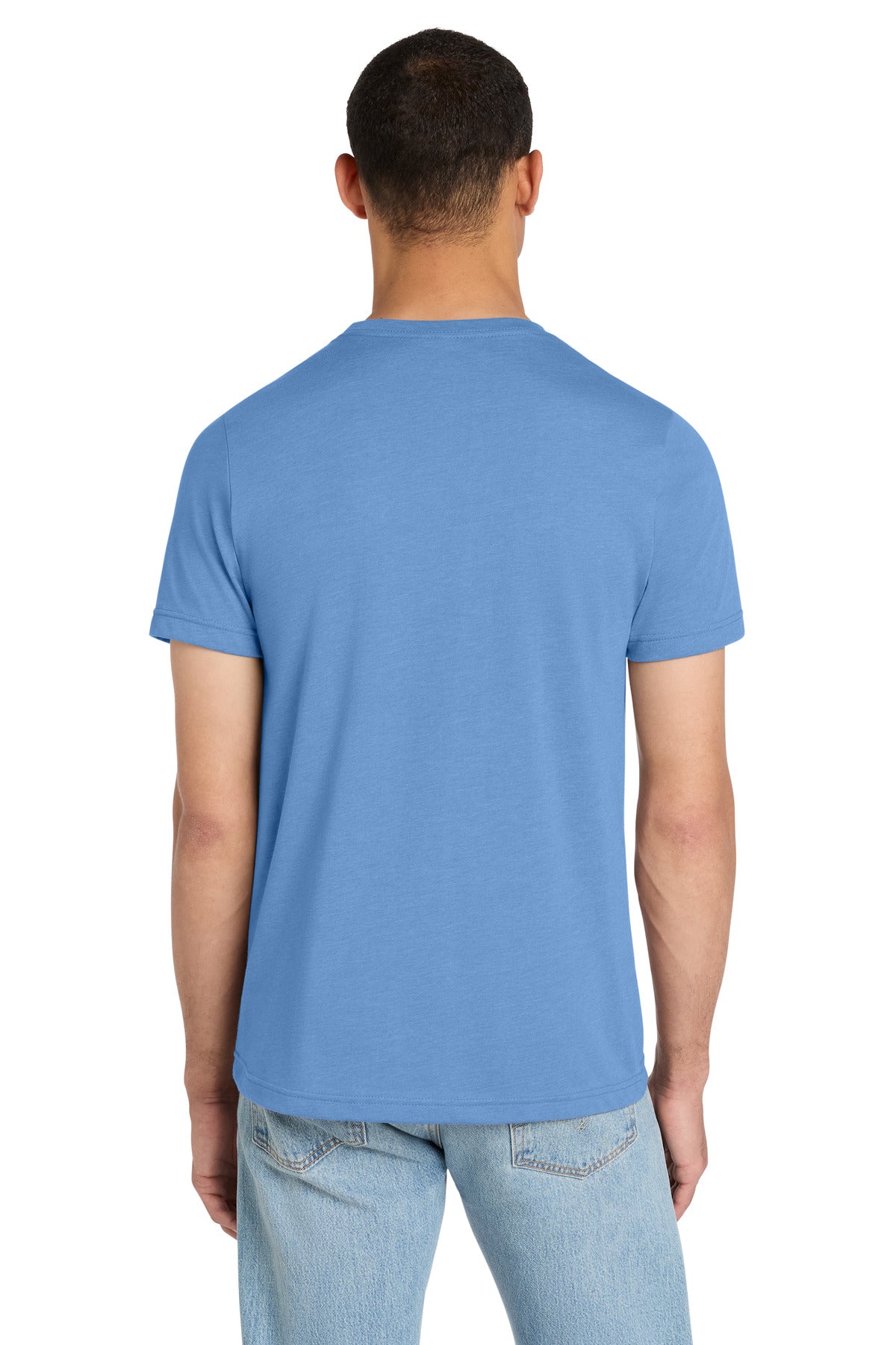 BELLA+CANVAS Unisex Heather CVC Short Sleeve Tee - Heather Carolina Blue - back