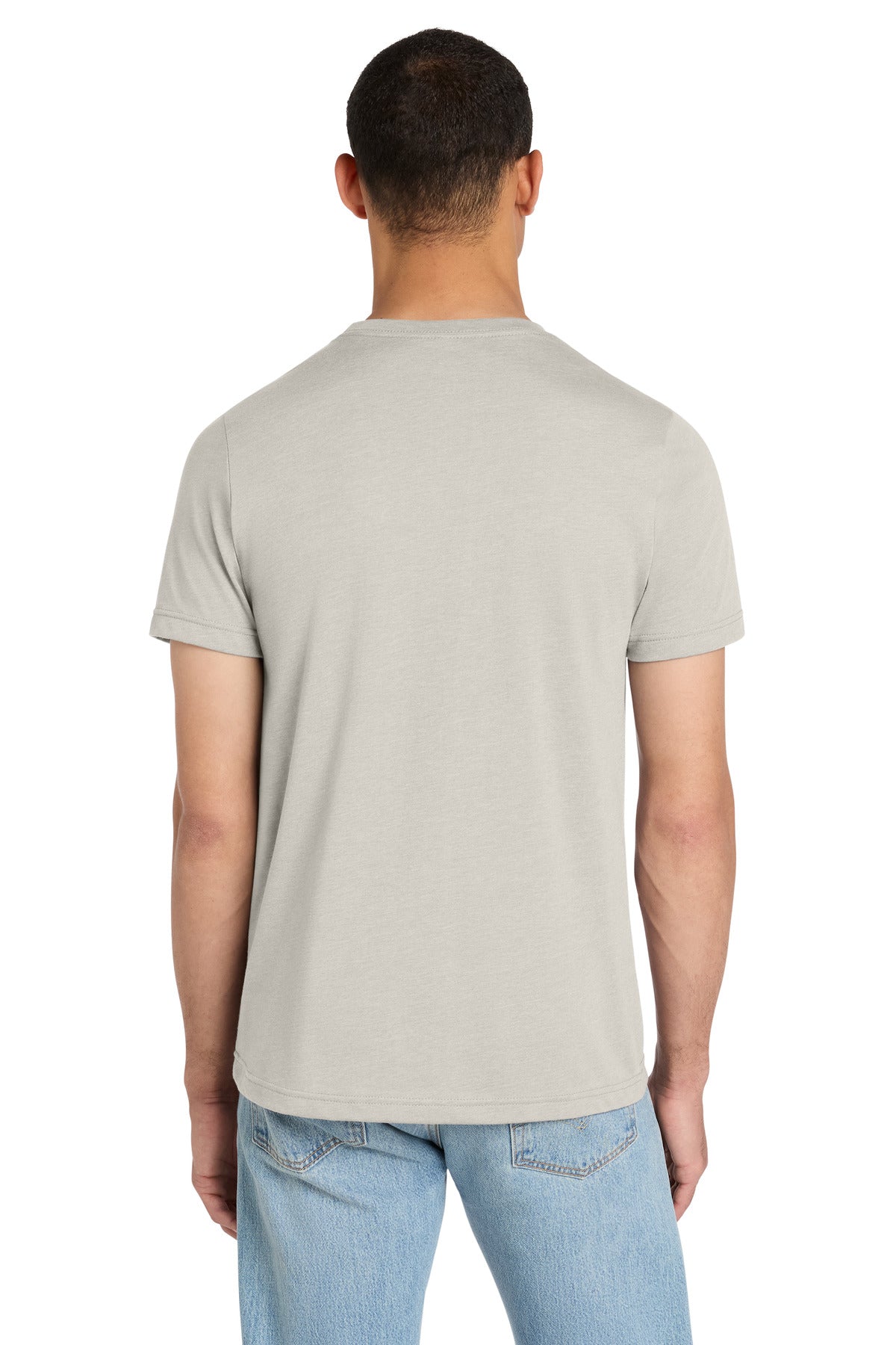 BELLA+CANVAS Unisex Heather CVC Short Sleeve Tee - Heather Cement - back