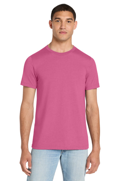 BELLA+CANVAS Unisex Heather CVC Short Sleeve Tee - Heather Charity Pink - front
