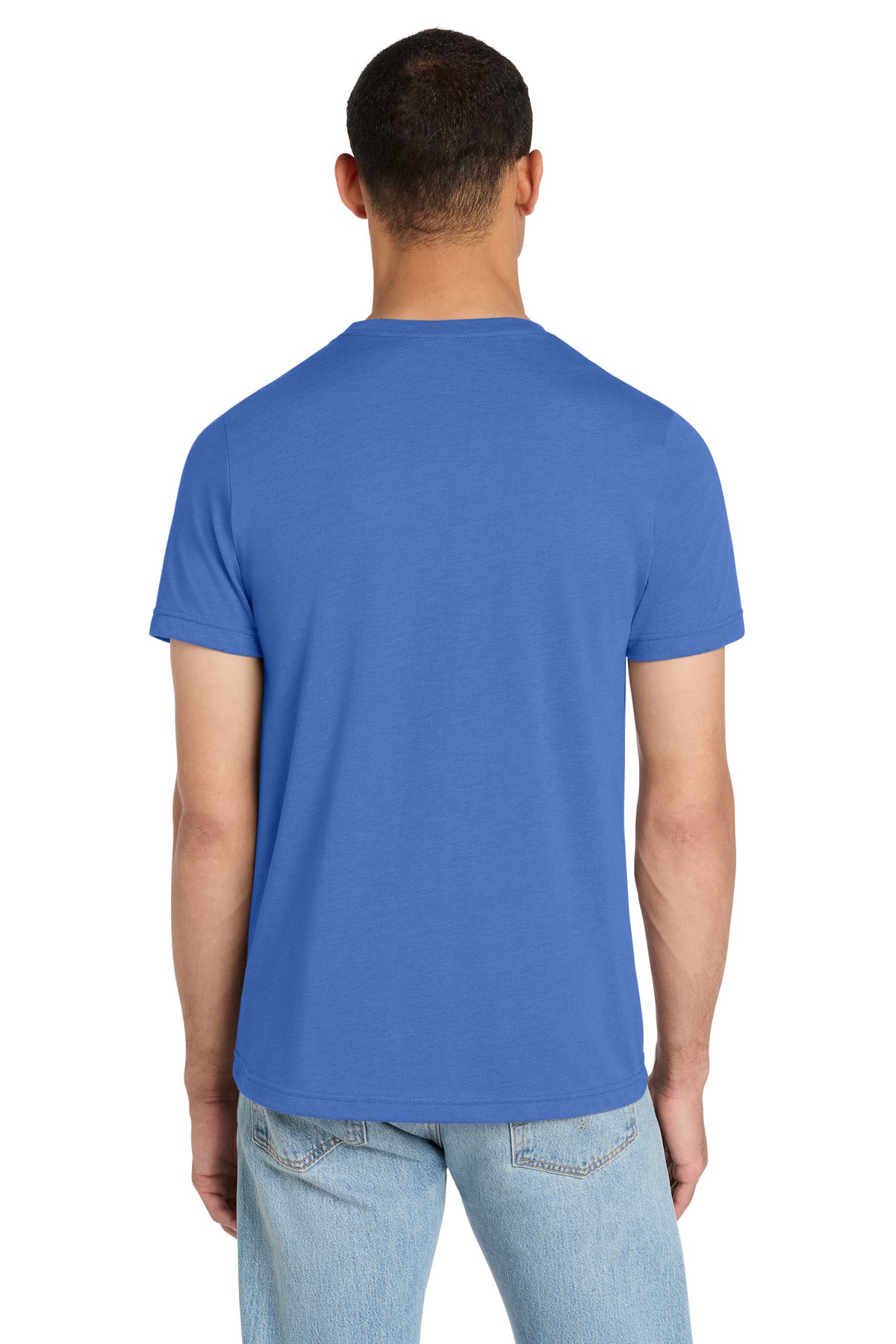 BELLA+CANVAS Unisex Heather CVC Short Sleeve Tee - Heather Columbia Blue - back