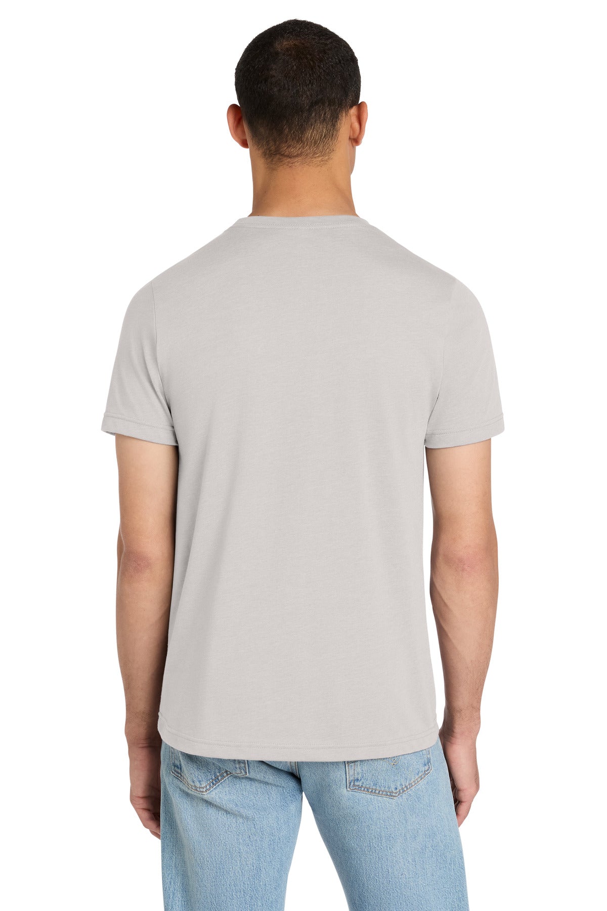 BELLA+CANVAS Unisex Heather CVC Short Sleeve Tee - Heather Cool Grey - back