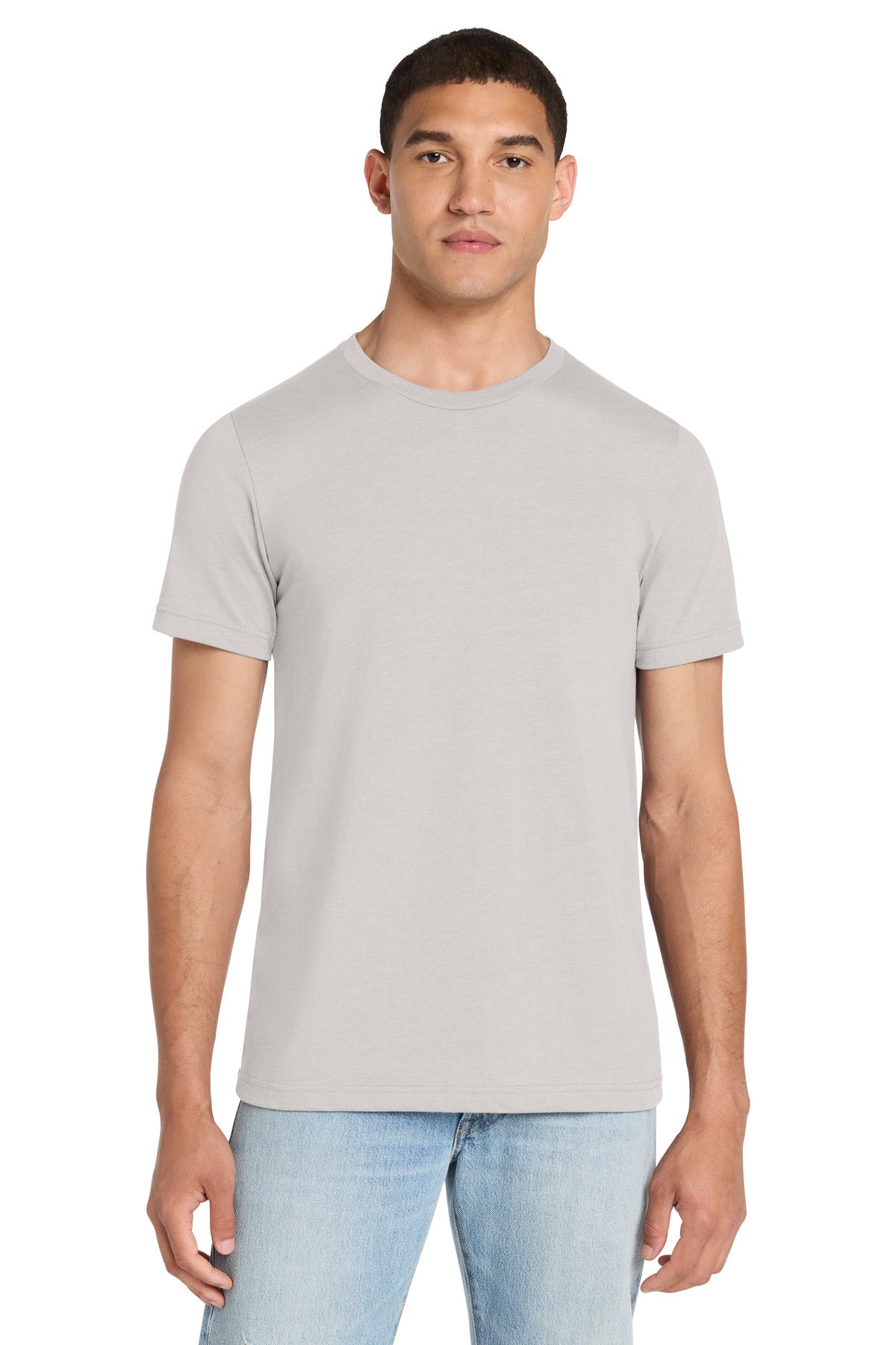 BELLA+CANVAS Unisex Heather CVC Short Sleeve Tee - Heather Cool Grey - front