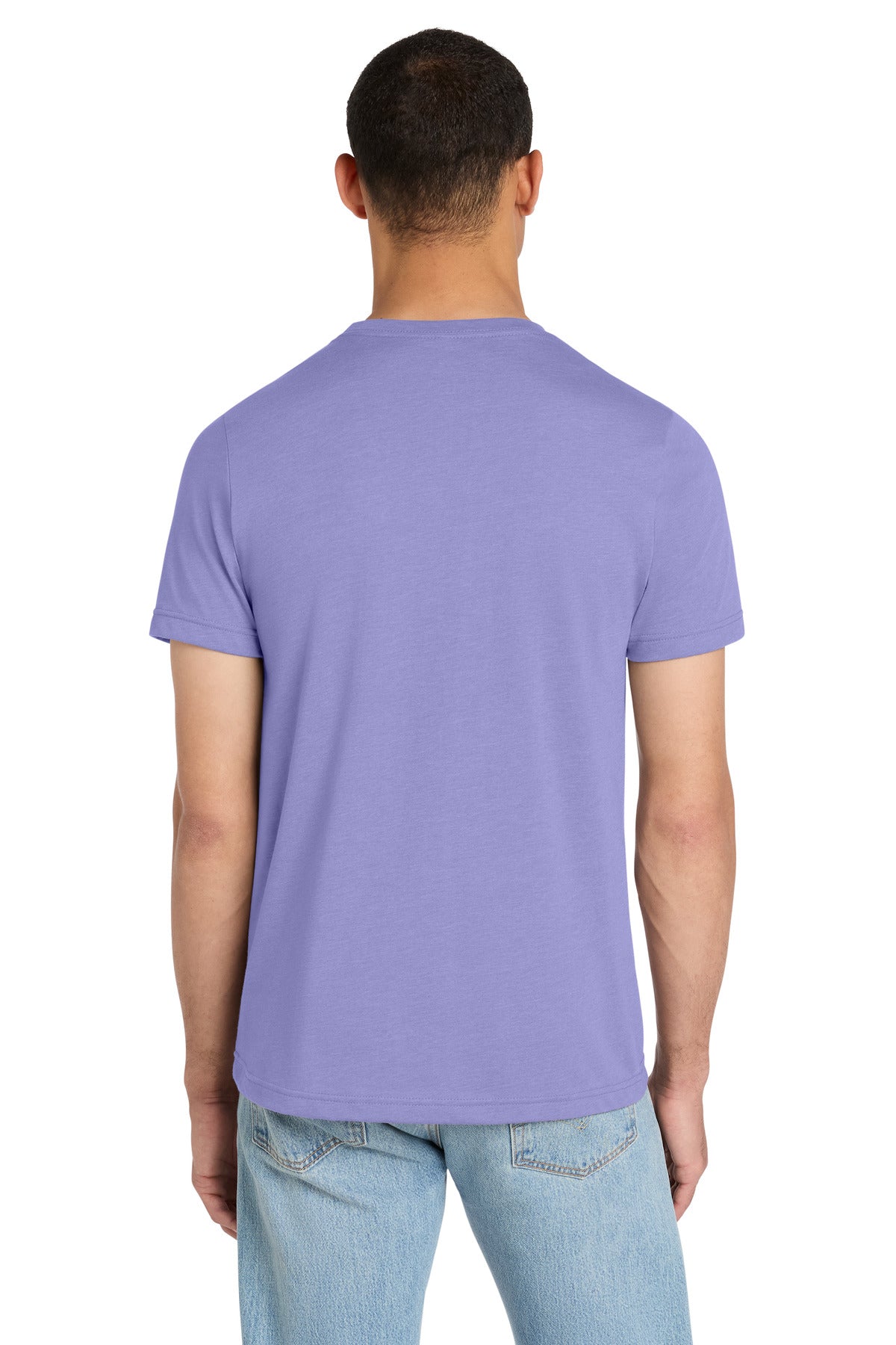 BELLA+CANVAS Unisex Heather CVC Short Sleeve Tee - Heather Dark Lavender - back