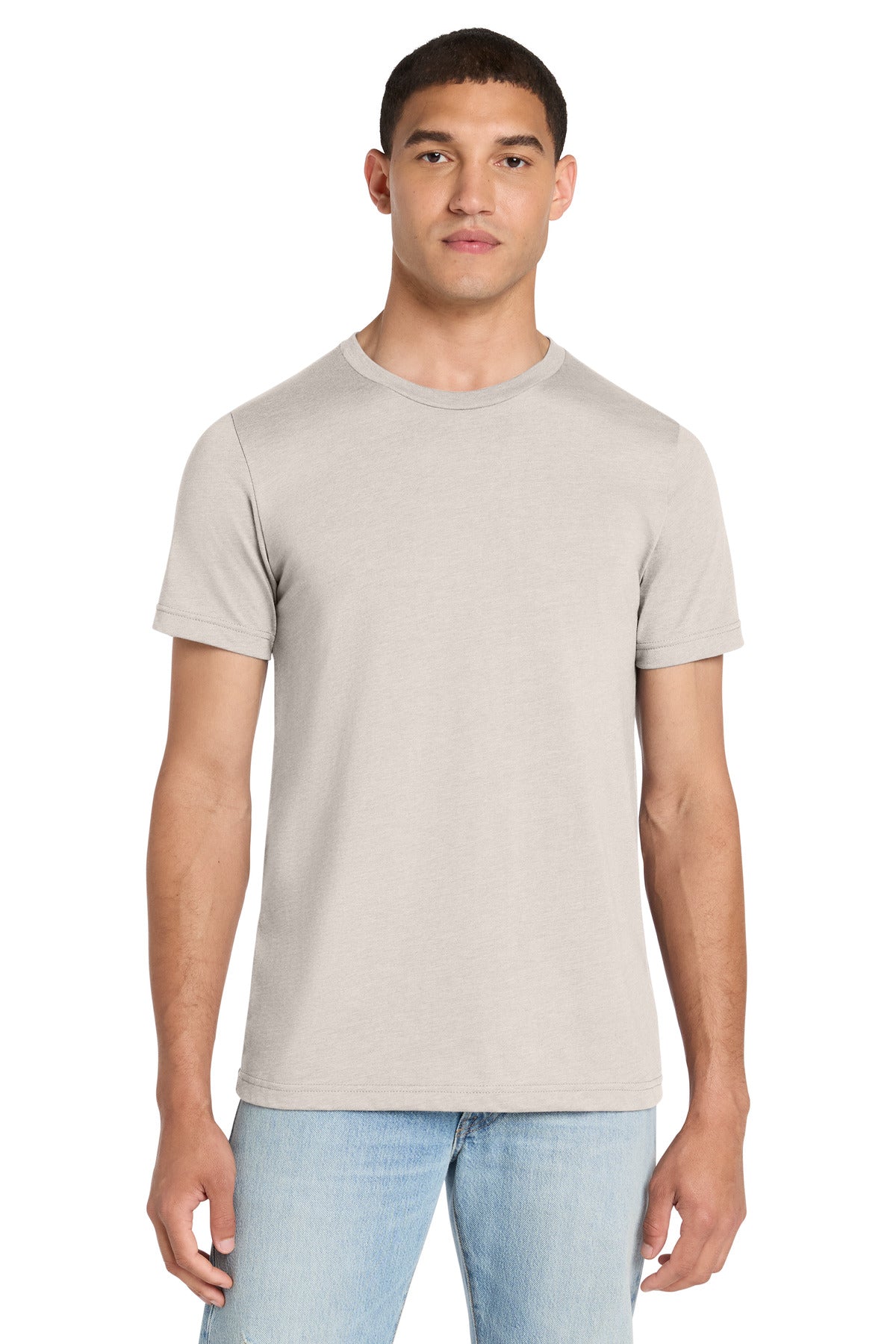 BELLA+CANVAS Unisex Heather CVC Short Sleeve Tee - Heather Dust - front