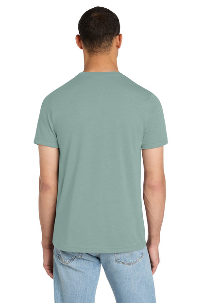BELLA+CANVAS Unisex Heather CVC Short Sleeve Tee - Heather Dusty Blue - back
