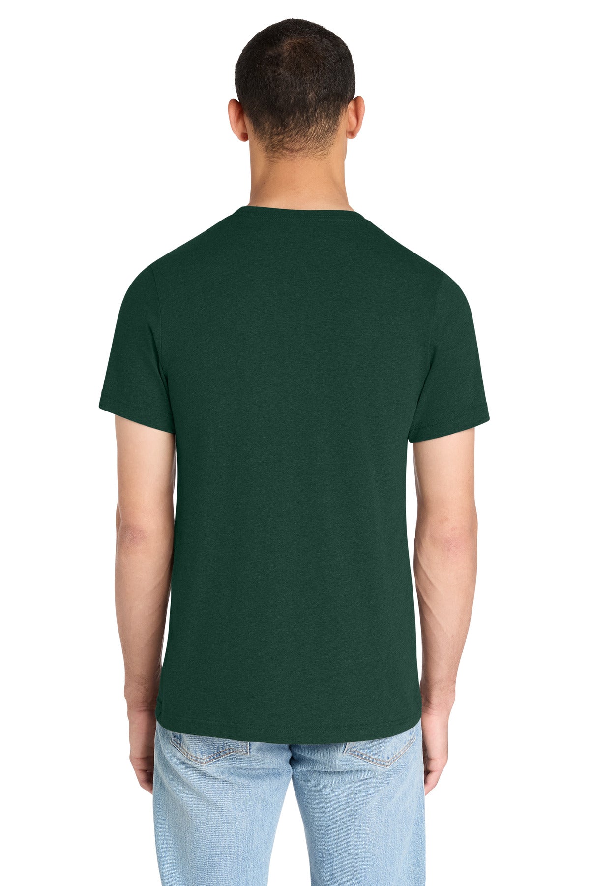 BELLA+CANVAS Unisex Heather CVC Short Sleeve Tee - Heather Emerald - back