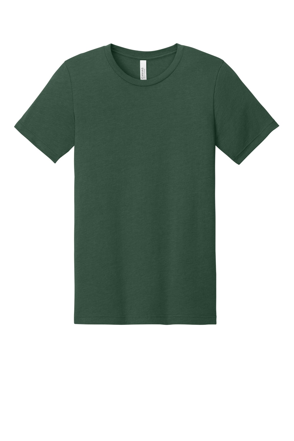 BELLA+CANVAS Unisex Heather CVC Short Sleeve Tee - Heather Forest - flat front