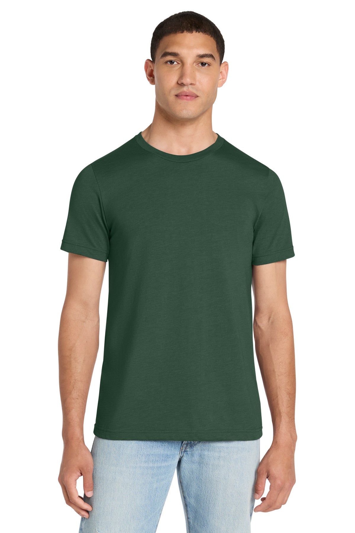 BELLA+CANVAS Unisex Heather CVC Short Sleeve Tee - Heather Forest - front