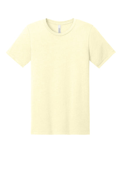 BELLA+CANVAS Unisex Heather CVC Short Sleeve Tee - Heather French Vanilla - flat front