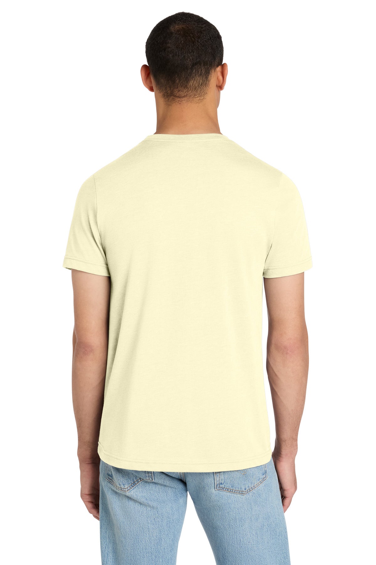 BELLA+CANVAS Unisex Heather CVC Short Sleeve Tee - Heather French Vanilla - back