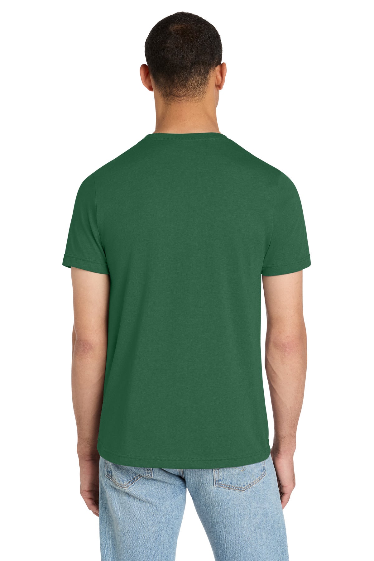 BELLA+CANVAS Unisex Heather CVC Short Sleeve Tee - Heather Grass Green - back