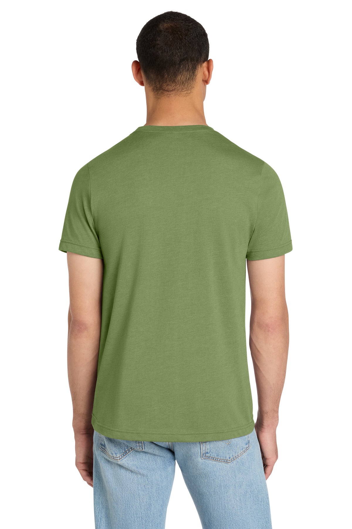 BELLA+CANVAS Unisex Heather CVC Short Sleeve Tee - Heather Green - back