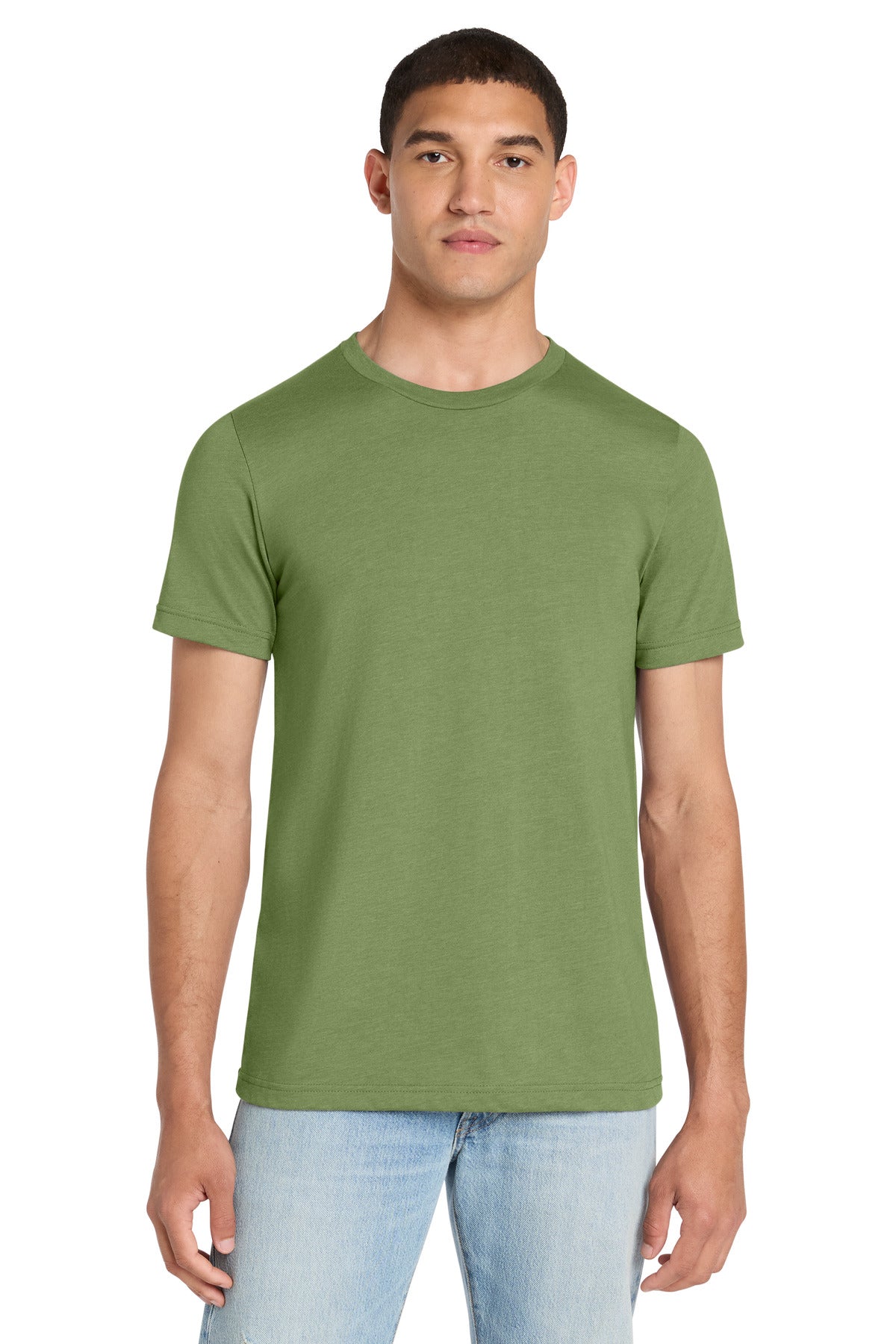 BELLA+CANVAS Unisex Heather CVC Short Sleeve Tee - Heather Green - front