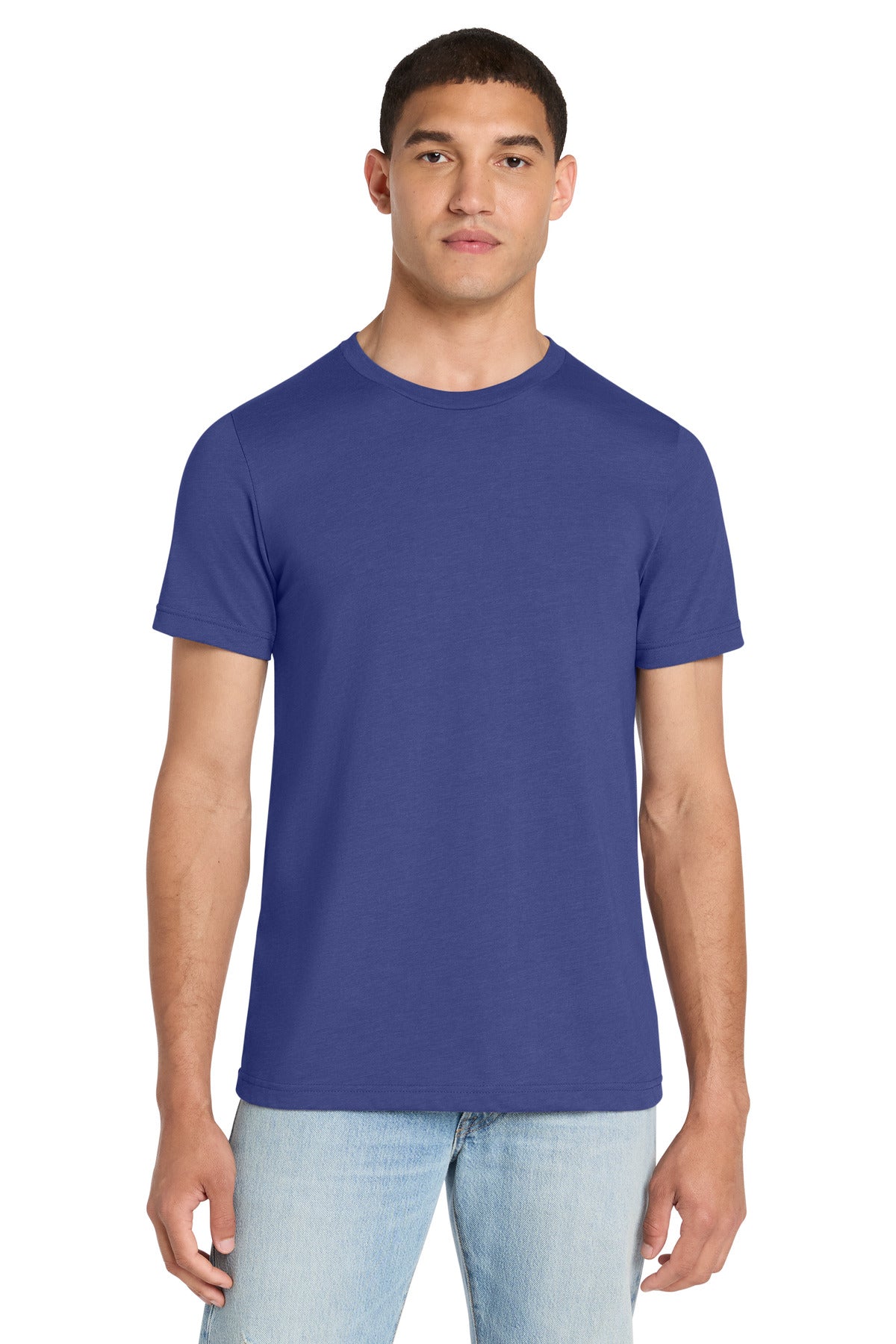 BELLA+CANVAS Unisex Heather CVC Short Sleeve Tee - Heather Lapis - front