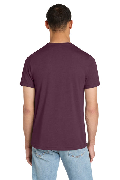 BELLA+CANVAS Unisex Heather CVC Short Sleeve Tee - Heather Maroon - back