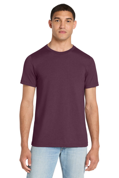 BELLA+CANVAS Unisex Heather CVC Short Sleeve Tee - Heather Maroon - front