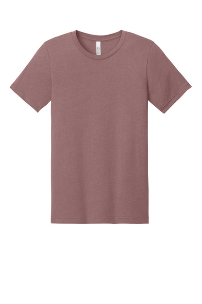 BELLA+CANVAS Unisex Heather CVC Short Sleeve Tee - Heather Mauve - flat front